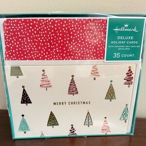 NIB Set of 35 Deluxe Hallmark “Merry Christmas” cards w/ self-sealing envelopes